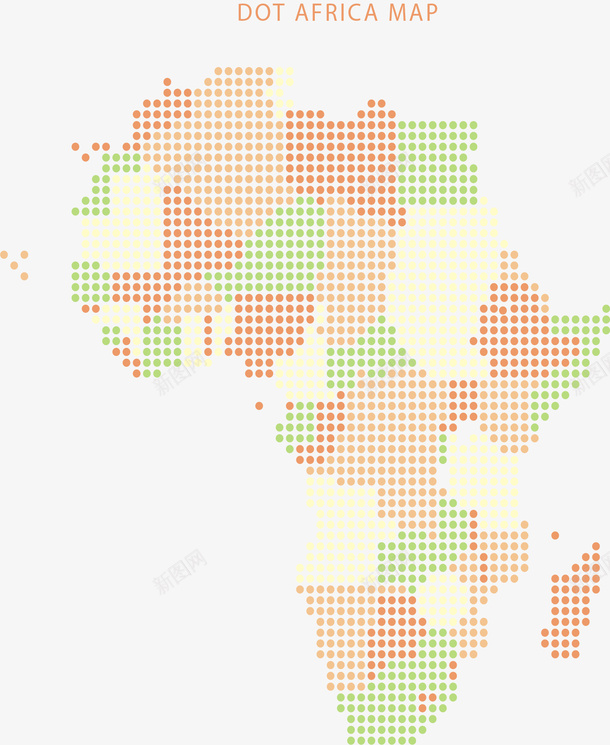 黄绿色非洲波点地图矢量图ai免抠素材_新图网 https://ixintu.com 地图 波点地图 矢量png 非洲 非洲地图 黄绿色 矢量图