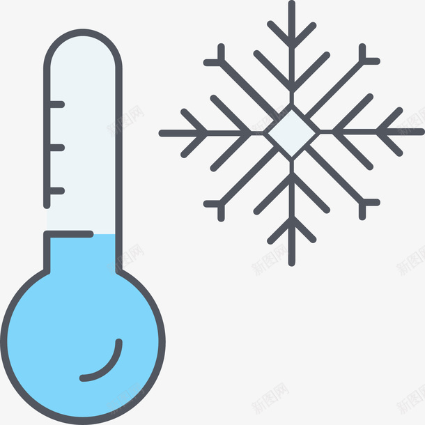 手绘温度计和雪花png免抠素材_新图网 https://ixintu.com png素材 手绘 温度计 雪花