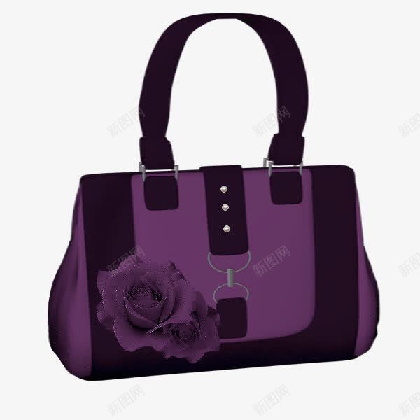 紫色女士包包png免抠素材_新图网 https://ixintu.com 包包 女包 女士包包
