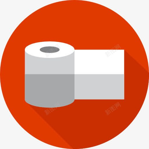 卫生纸图标png_新图网 https://ixintu.com 卫生 卫生纸 杂 浴室