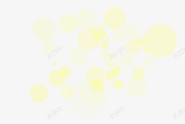 黄色圈圈底纹png免抠素材_新图网 https://ixintu.com 圈 点点 黄色