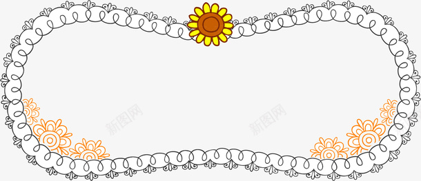 卡通圆圈线条png免抠素材_新图网 https://ixintu.com 免抠PNG 卡通 圆圈 简约 线条 花朵 花纹