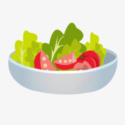 盘子蔬菜西红柿矢量图素材