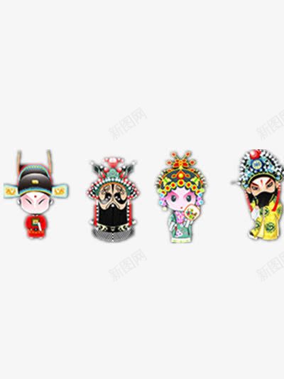 京剧卡通png免抠素材_新图网 https://ixintu.com 中国风 京剧人物 卡通人物 唱戏