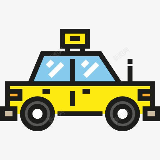 出租车图标png_新图网 https://ixintu.com 交通运输 汽车 运输 驾驶室