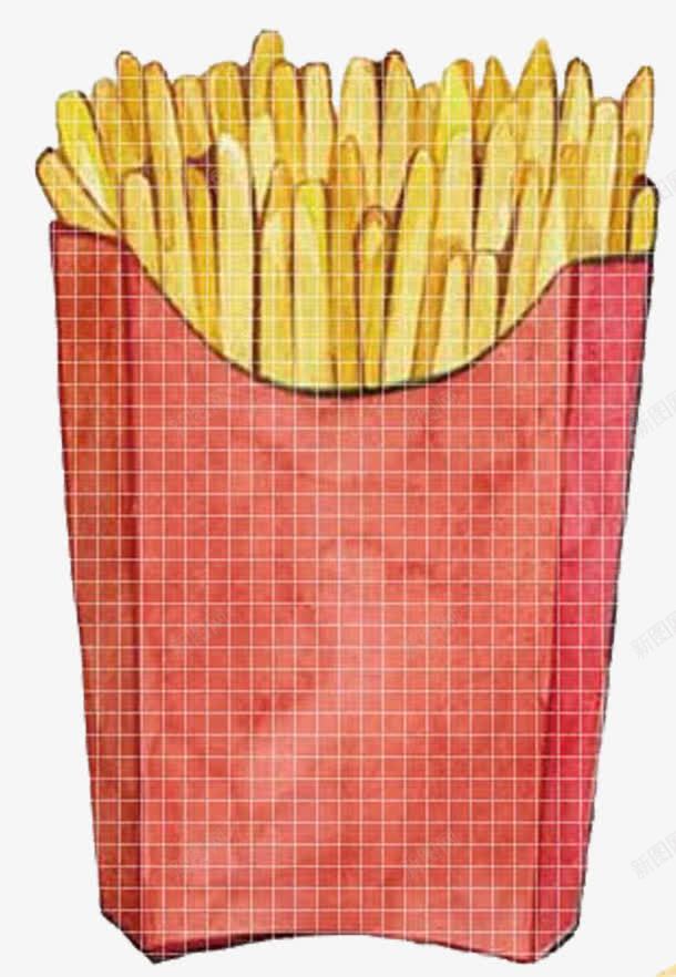 薯条手绘矢量图eps免抠素材_新图网 https://ixintu.com 手绘 插画 美味 美食 薯条 矢量图