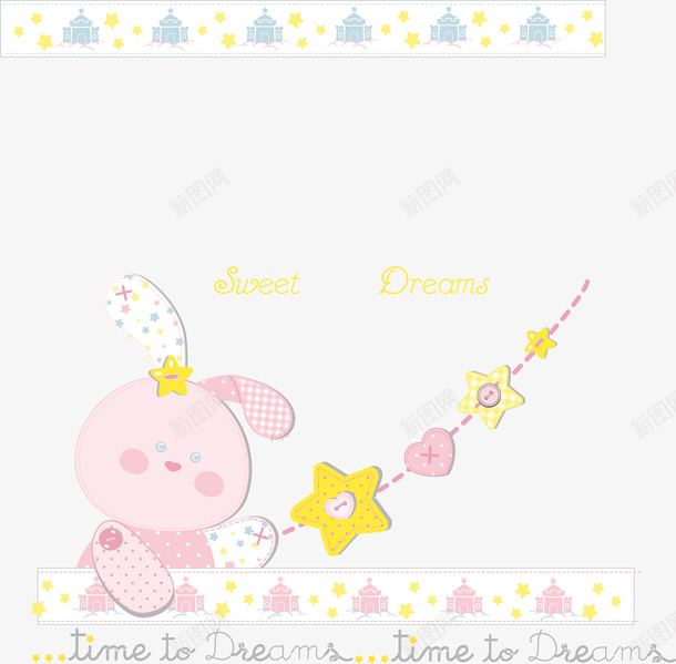 可爱小兔子矢量图ai免抠素材_新图网 https://ixintu.com 兔子 创意 卡通 彩色的 手绘的 矢量的 简单 粉色 矢量图