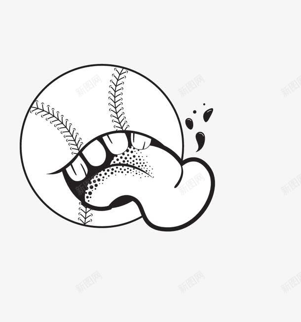 卡通棒球png免抠素材_新图网 https://ixintu.com 卡通 手绘 棒球