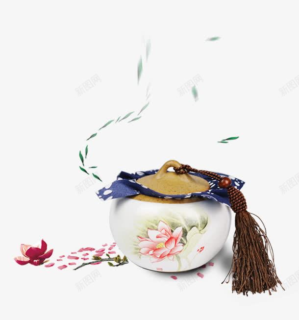 陶瓷茶具png免抠素材_新图网 https://ixintu.com 中国风 创意 花朵 茶 茶具 茶艺 陶瓷 陶瓷茶具