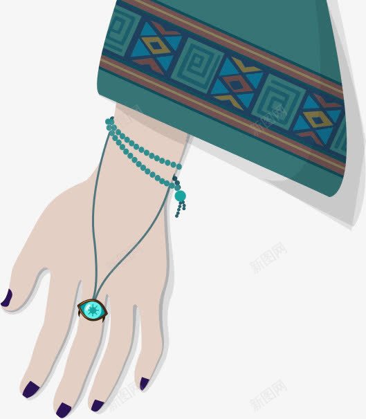 手上的手链png免抠素材_新图网 https://ixintu.com 手 手上的手链 手链 衣袖