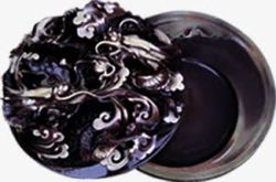 中国风黑色茶杯装饰素材