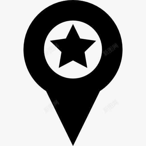 星图标png_新图网 https://ixintu.com 喜爱 地图和国旗 地图定位占位符 地图指针 最喜欢的地图位置 销