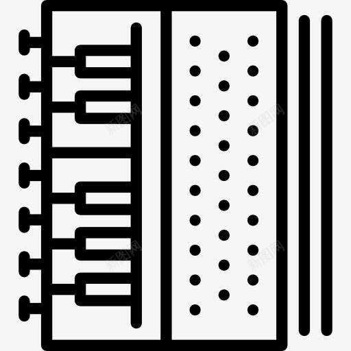 风琴图标png_新图网 https://ixintu.com 合成器 键盘乐器 音乐 音乐和多媒体 风琴