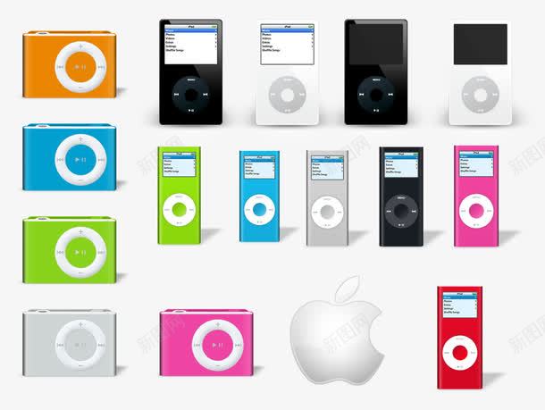 Apple产品电脑图标psd_新图网 https://ixintu.com Apple MP3 PNG图标 产品 电脑图标 苹果图标