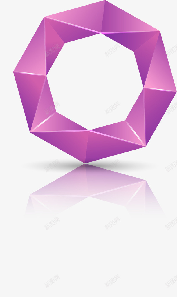 彩色几何装饰图案矢量图eps免抠素材_新图网 https://ixintu.com 几何 紫色 装饰 矢量图