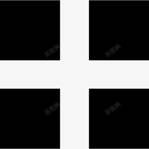 四格黑色的形状图标png_新图网 https://ixintu.com 四 广场 形状 界面 符号 酷的图标