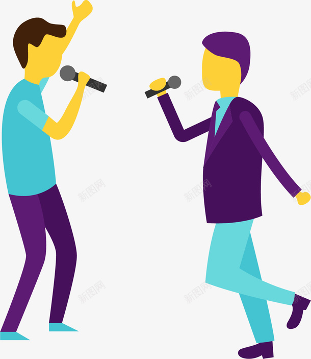 手舞足蹈png免抠素材_新图网 https://ixintu.com 文化输出 歌唱家 歌唱艺术 歌手 艺术家 高兴