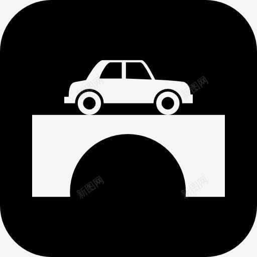 车在桥上一个圆形的广场图标png_新图网 https://ixintu.com 交通 圆形 广场 旅游 桥 汽车