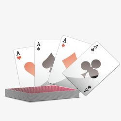 四个A扑克牌高清图片