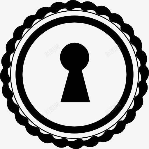 小孔的圆形图标png_新图网 https://ixintu.com 圆形 圆形小孔 安全 工具 形状 钥匙