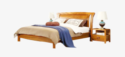 床木床大床舒适床高清图片