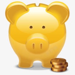 豆豆钱应用图标储蓄猪钱或应用图标高清图片