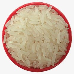 小红碗的大米素材