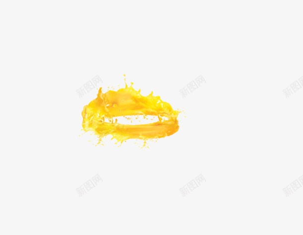 圆形黄色液体png免抠素材_新图网 https://ixintu.com 圆形 液体 黄色