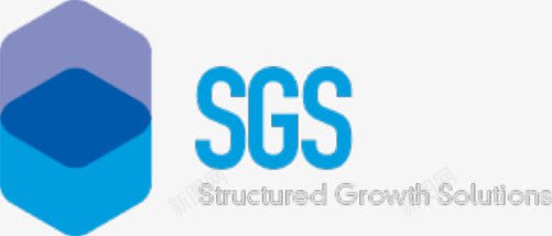 蓝色SGS图标发展计划图标