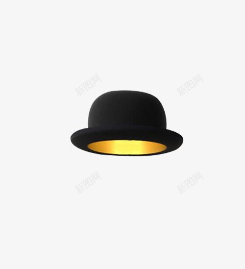 黑色圆形礼帽png免抠素材_新图网 https://ixintu.com 圆形 礼帽 黑色