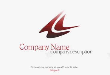 companyname图标png_新图网 https://ixintu.com logo 商标 现代 红色