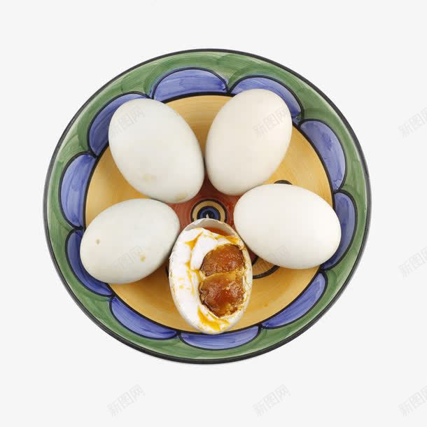 一盘好吃的咸鸭蛋png免抠素材_新图网 https://ixintu.com 五个 产品实物 咸鸭蛋 白色 食物 鸭蛋