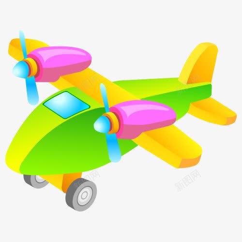 飞机道具png免抠素材_新图网 https://ixintu.com AI 儿童道具 玩具 飞机