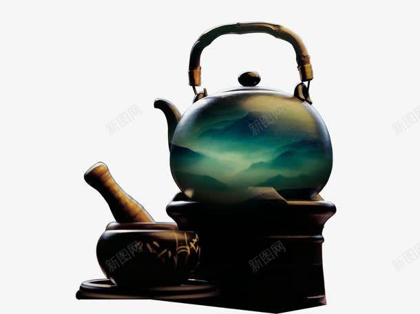 中国风茶壶png免抠素材_新图网 https://ixintu.com 中国风 茶 茶壶 茶道