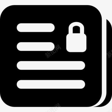 文件锁接口安全标志图标图标