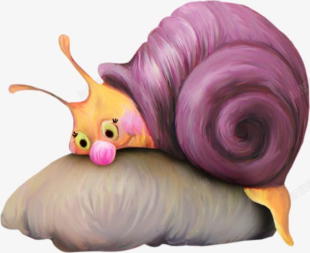 手绘蜗牛png免抠素材_新图网 https://ixintu.com 儿童 卡通 展板 幼儿园 手绘 棕色 海报 蜗牛