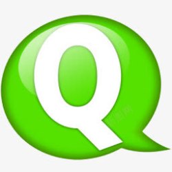 q256演讲气球绿色speechballoonicons图标高清图片