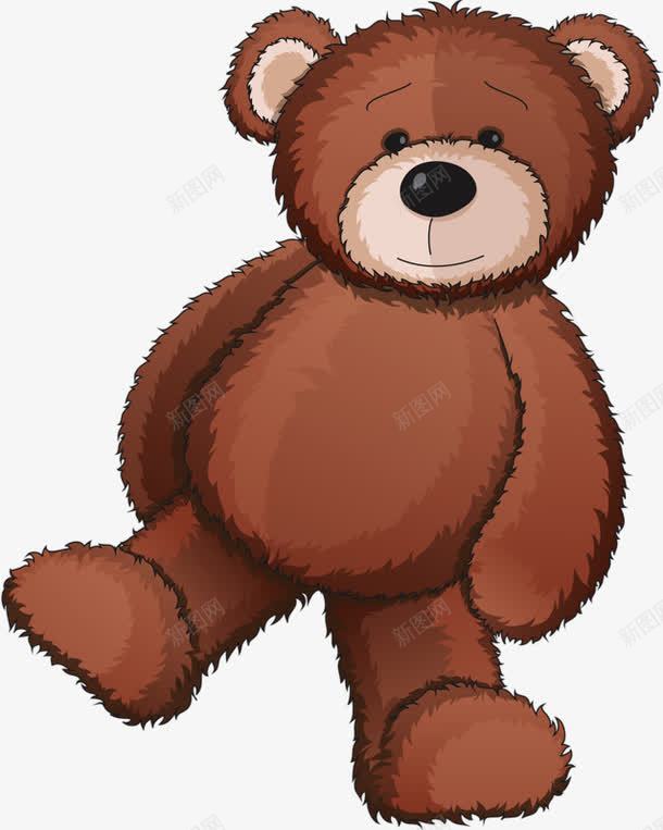 手绘泰迪熊png免抠素材_新图网 https://ixintu.com 手绘 棕色 泰迪熊 玩具