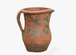 古朴陶罐花瓶素材
