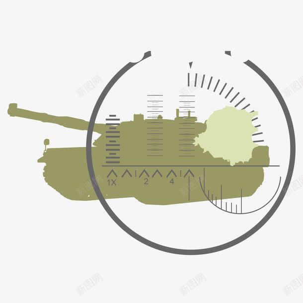 海陆空坦克瞄准png免抠素材_新图网 https://ixintu.com 坦克 海陆空 瞄准