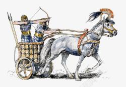 战马纪罗马时期士兵高清图片