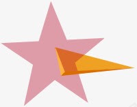 粉色卡通星星标签png免抠素材_新图网 https://ixintu.com 卡通 星星 标签 粉色