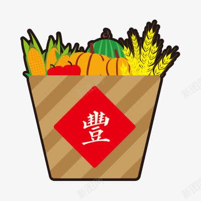 丰收png免抠素材_新图网 https://ixintu.com 丰收 丰收的季节 手绘 粮食