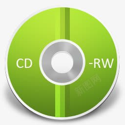 绿色CDRW光盘png免抠素材_新图网 https://ixintu.com cd rw 光盘 绿色