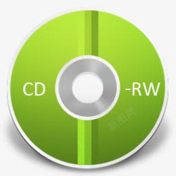 绿色CDRW光盘素材