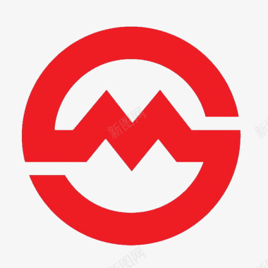 红色上海地铁logo图标图标
