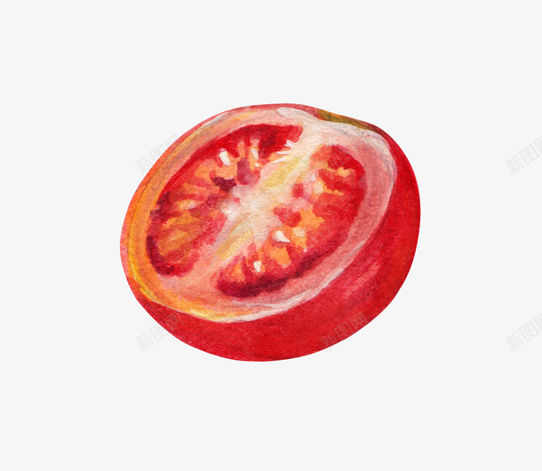 切开的西红柿png免抠素材_新图网 https://ixintu.com 切开 矢量装饰 蔬菜 装饰 西红柿