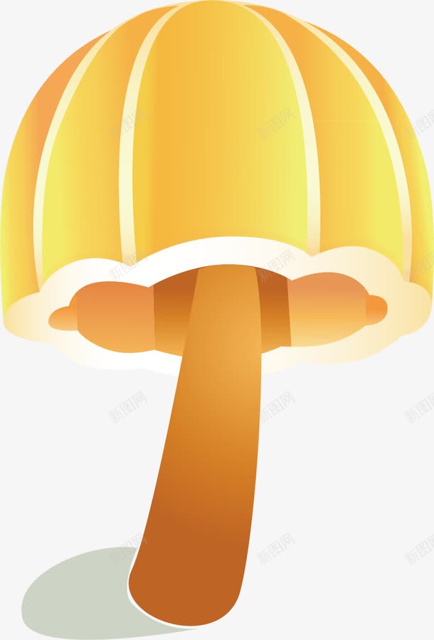 手绘黄色蘑菇png免抠素材_新图网 https://ixintu.com 卡通手绘 手绘蘑菇 插画 蘑菇