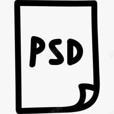 PSD文件手绘PS图象处理软件标志图标图标