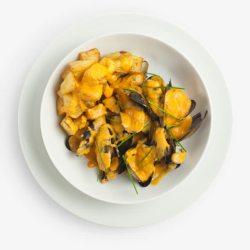 咖喱河蚌美食素材